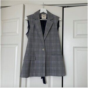 Semicouture 01 Plaid Vest